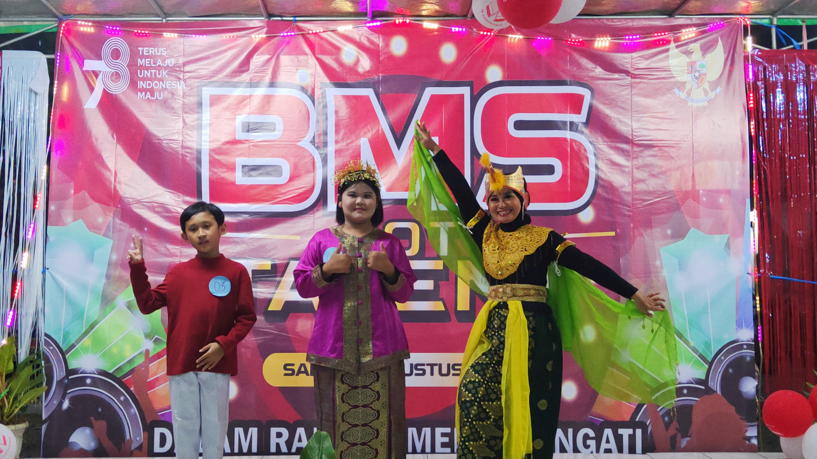 Rayakan Kemerdekaan HUT RI Ke-78, Masyarakat Berbondong Ikuti Event BMS Got Talent