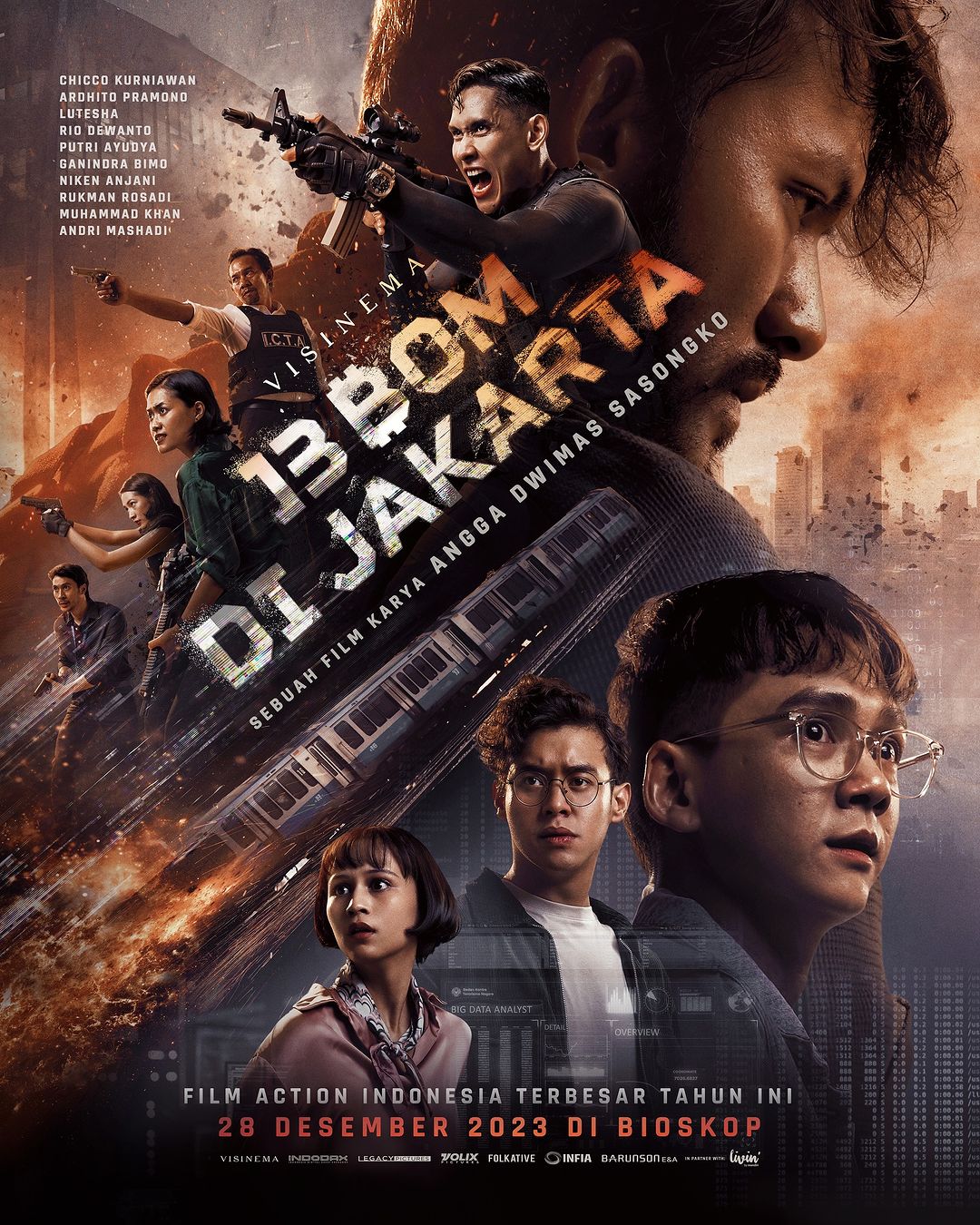 Film 13 Bom di Jakarta, Siap Temani Liburan Natal dan Tahun Baru Dengan Mencekam 