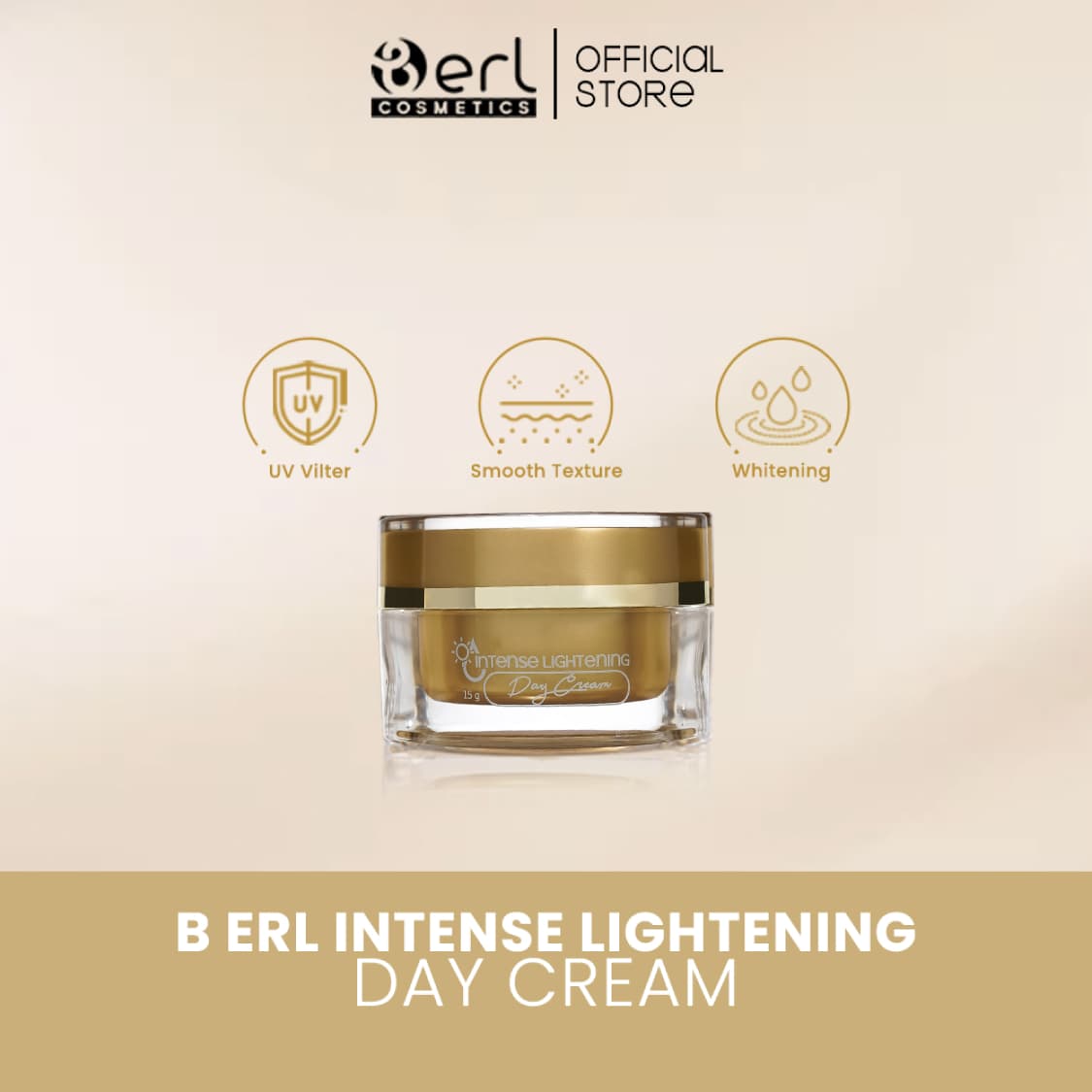 B Erl Intense Lightening Day Cream, Krim Siang Praktis Biar Wajah Cerah dan Terlindungi