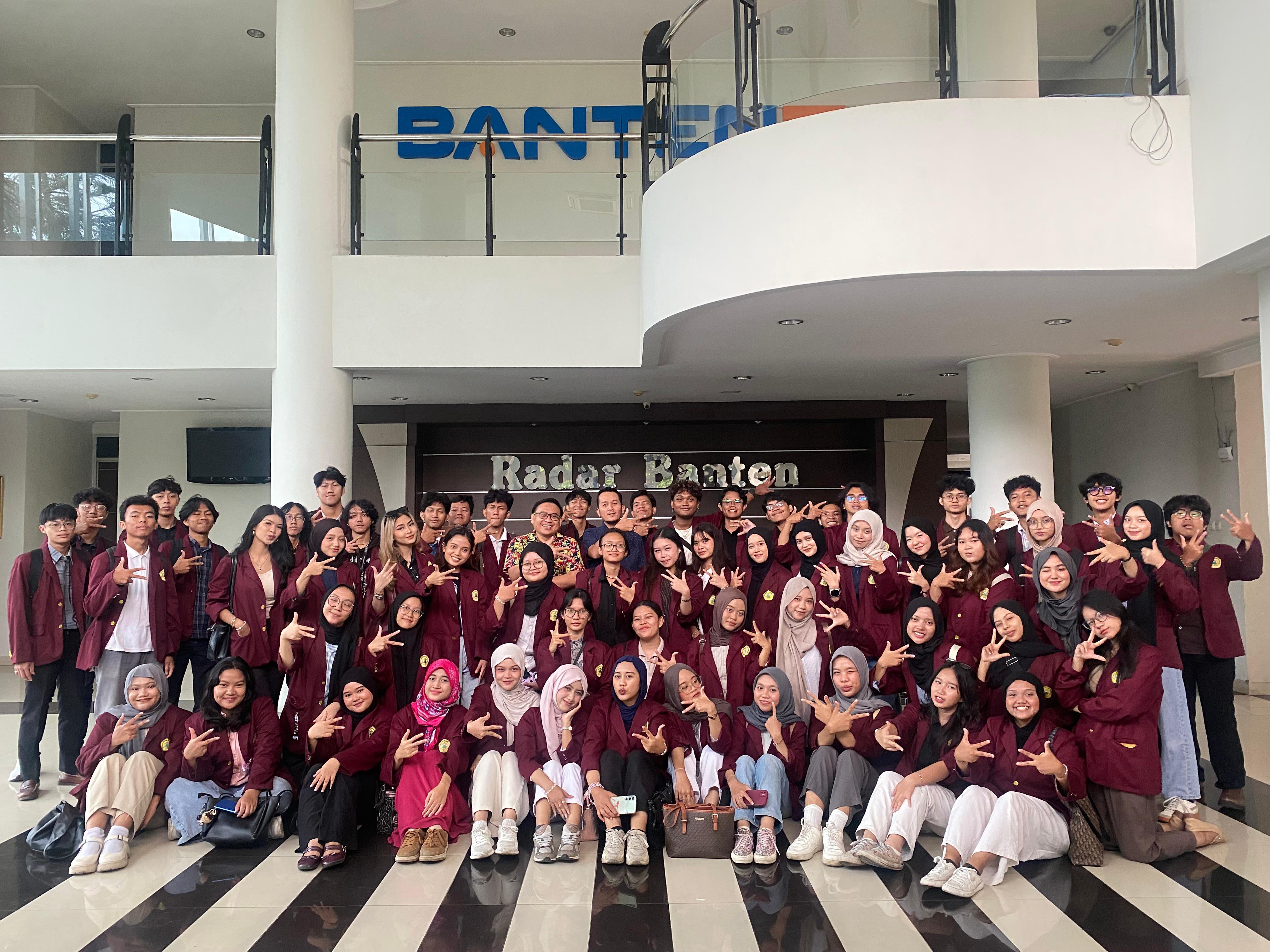 Perdalam Wawasan Jurnalistik dan Literasi Media, Mahasiswa Untirta Sambangi Graha Pena Radar Banten