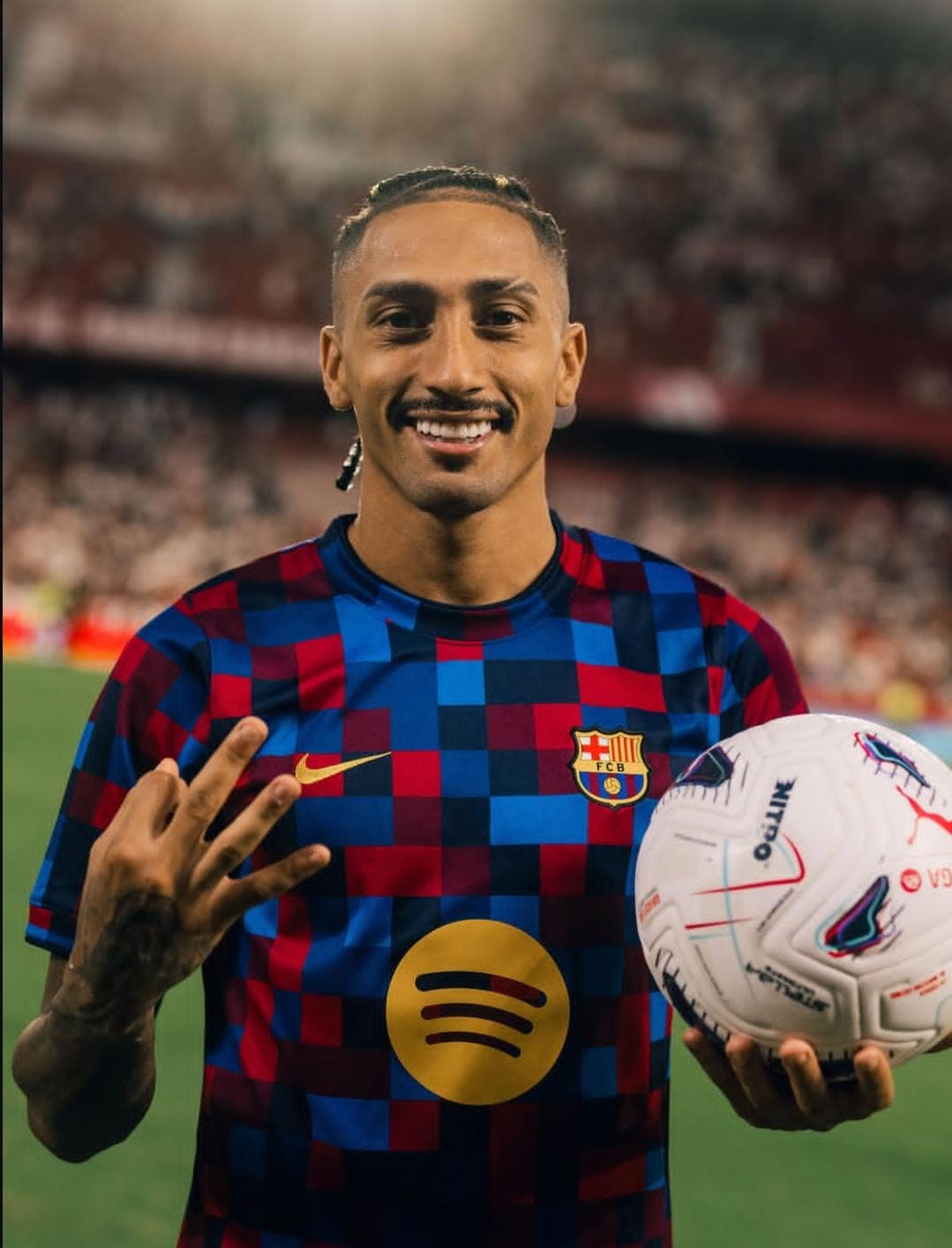 Barcelona Tundukkan Sevilla 3-1, Raphinha Jadi Bintang dengan Hat-trick