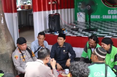 Kapolres Serang Resmikan 3 Fasilitas untuk Pengemudi Ojol