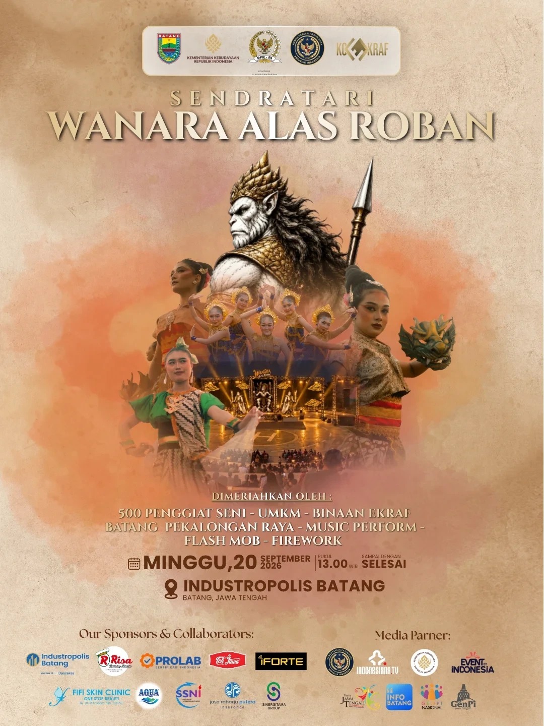 Sendratari Wanara Alas Roban Jadi Wajah Baru Wisata Budaya Batang