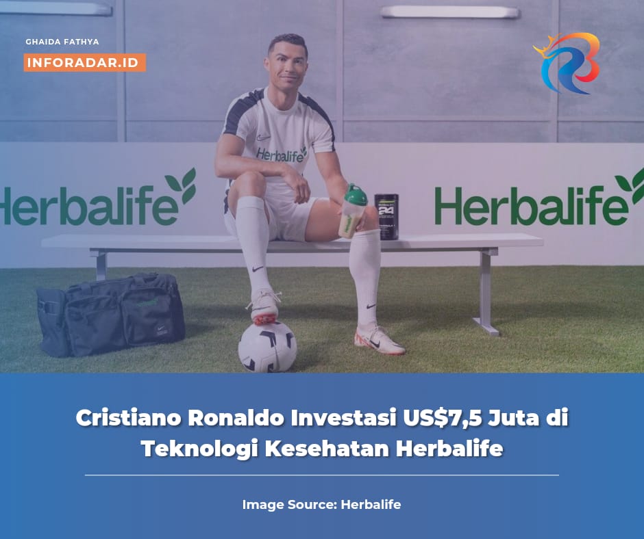 Cristiano Ronaldo Investasi US$7,5 Juta di Teknologi Kesehatan Herbalife