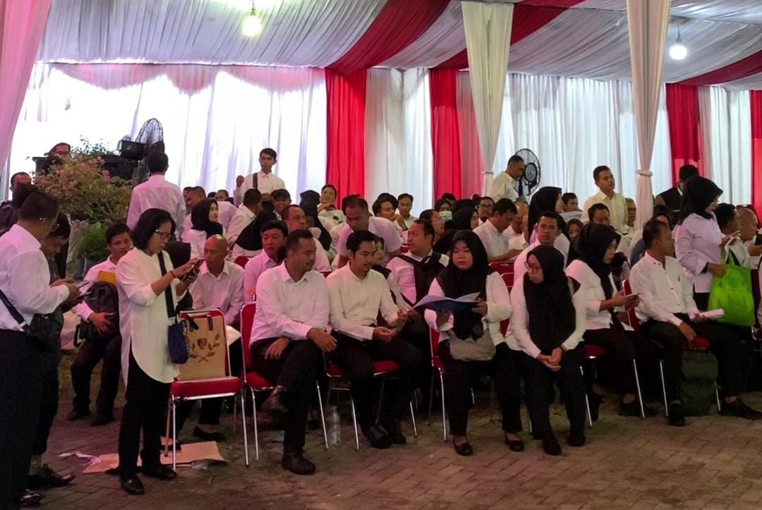 Hujan deras Tidak Menyurutkan Semangat Peserta Seleksi PPPK 2024