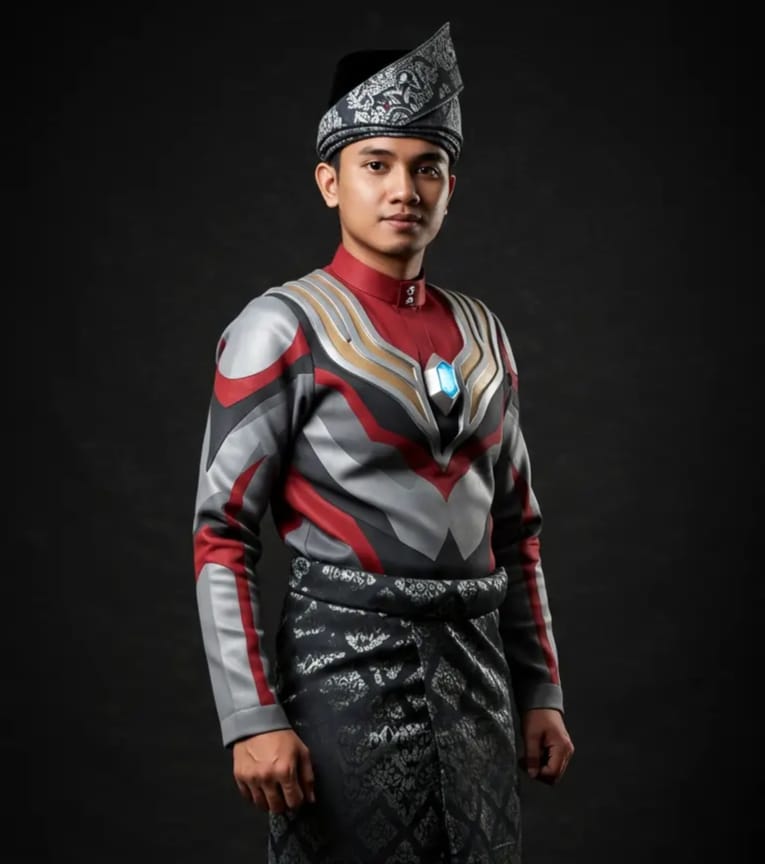 Desain Unik Baju Lebaran Bertemakan Super Hero Ultraman 