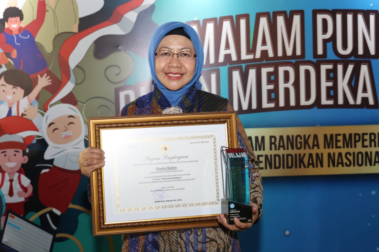 Pemprov Banten Raih Anugerah Merdeka Belajar sebagai Provinsi Inspiratif Transformasi Pembelajaran