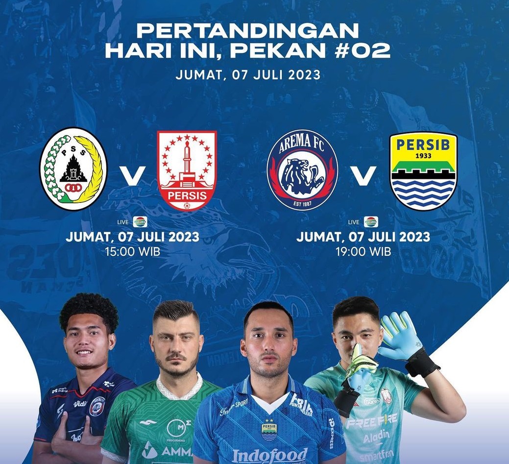 Link Live Streaming BRI Liga 1 Pekan Dua Antara Arema FC vs Persib Bandung