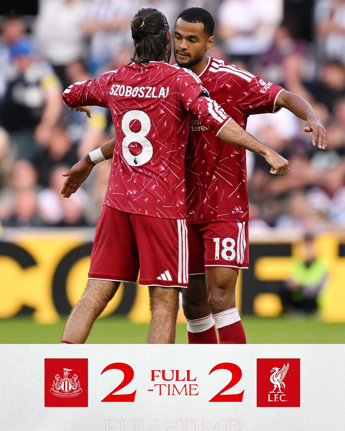 Drama 99 Menit! Liverpool Selamat dari Kekalahan, Tahan Newcastle 2-2