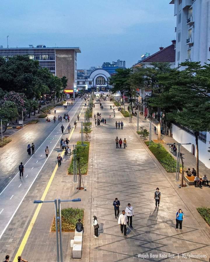 Wajah Baru Kota Tua Jakarta: Makin Fresh dan Nyaman Buat Pejalan Kaki 