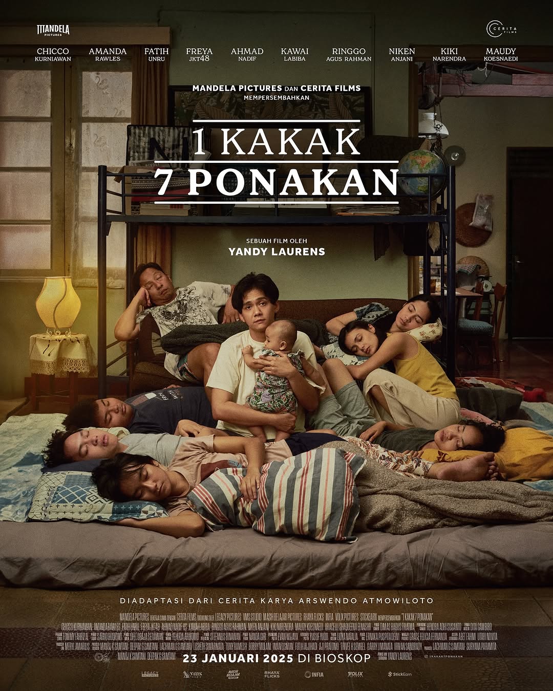 Segera Tayang di Bioskop, Berikut Sinopsis Film 1 Kakak 7 Ponakan, Diperankan Chicco Kurniawan