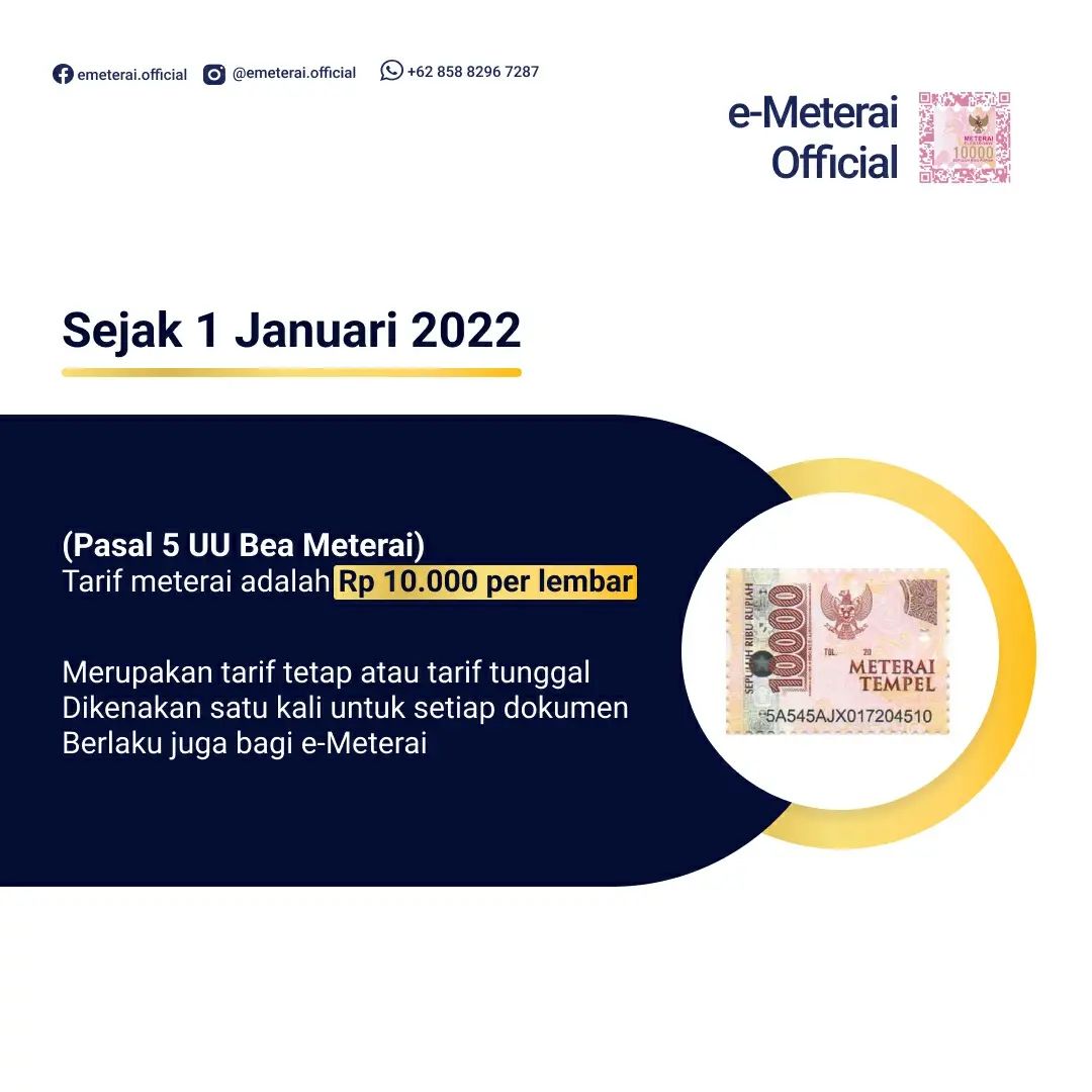 Penting, Ini Cara Mengetahui Keaslian Meterai Tempel untuk Pendaftaran CPNS 2024