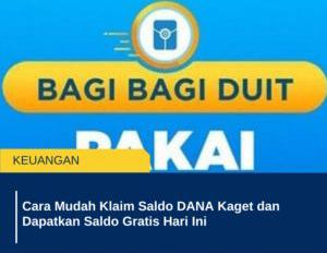 Dapatkan Saldo Dana Kaget Secara Gratis di Tahun Baru Imlek 