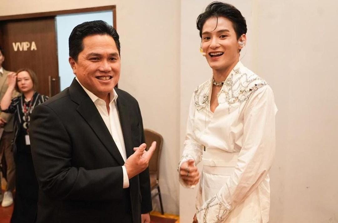 Zayyan XODIAC Bertemu Erick Thohir di Backstage, Eric Thohir: Mirip Gak?