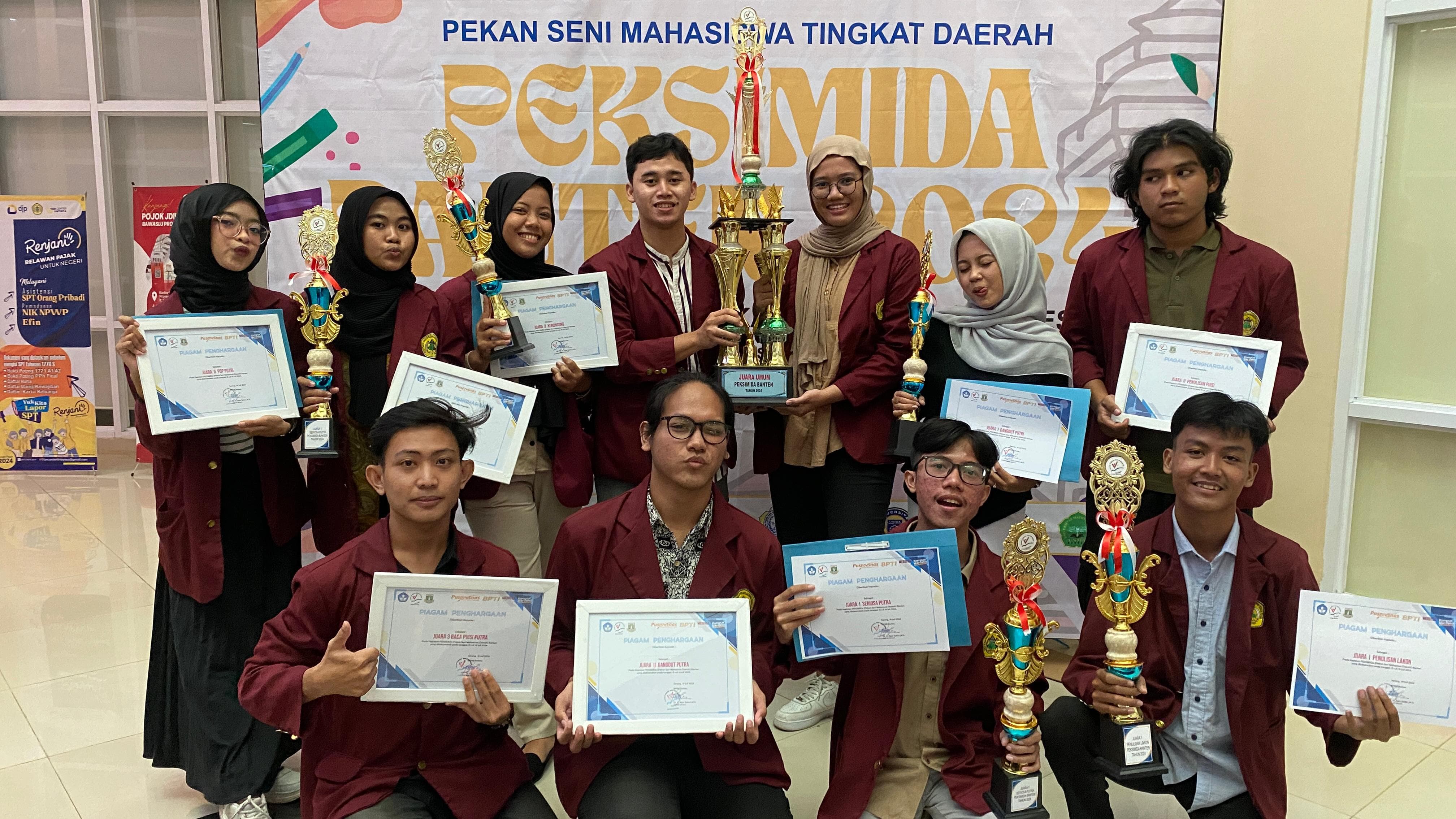 Untirta Juara Umum di PEKSIMIDA Banten, 6 Tangkai Lomba Lolos ke Nasional