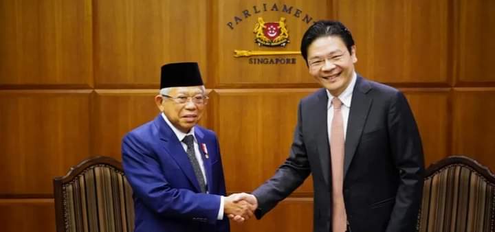 Ini 3 Hal yang Dibahas Wapres Ma'ruf Amin saat Bertemu Wakil PM Singapura