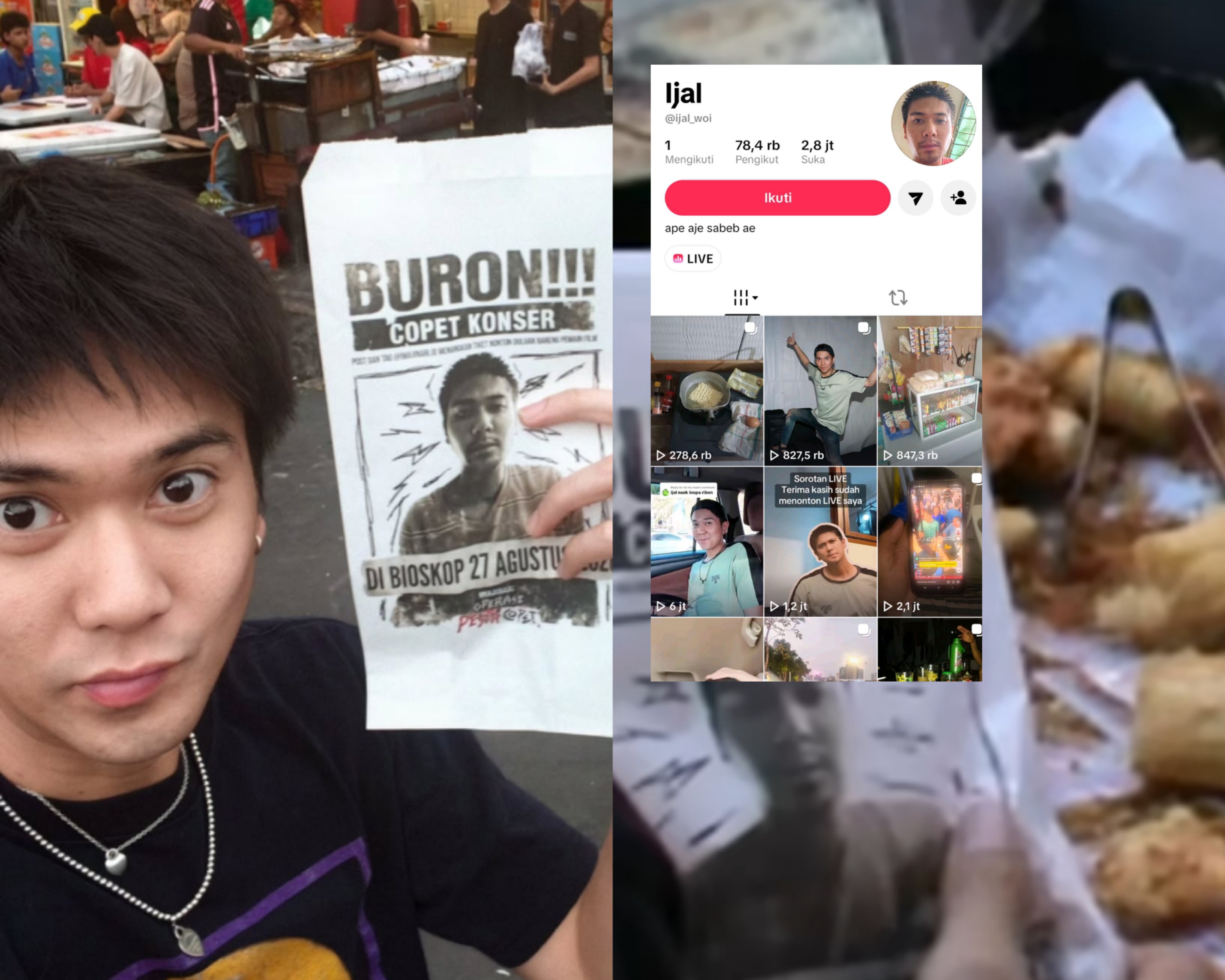 Totalitas Iqbaal Ramadhan Perankan Ijal di Film Operasi Pesta Copet, Sampai Jualan Gorengan