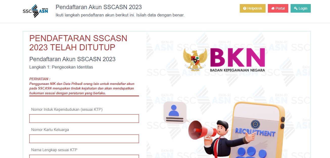 Ikuti Langkah Ini Jika Kamu Ingin Mendaftar CPNS 2024, Begini Cara  Buat Akun SSCASN