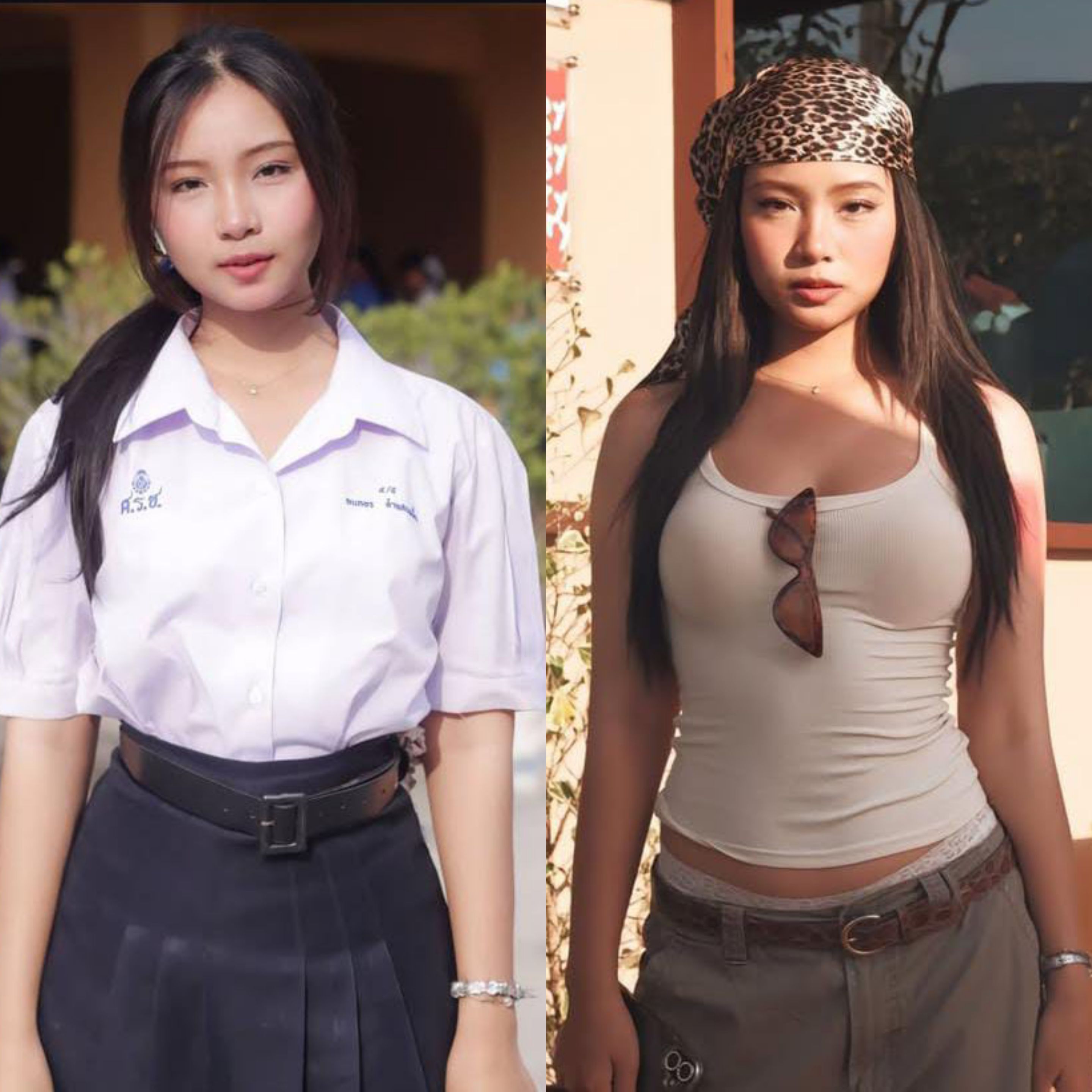 Trend baru Gen Z! Kasih Unjuk Outfit Yg Normal Day vs Skena Day, Keren Abis 