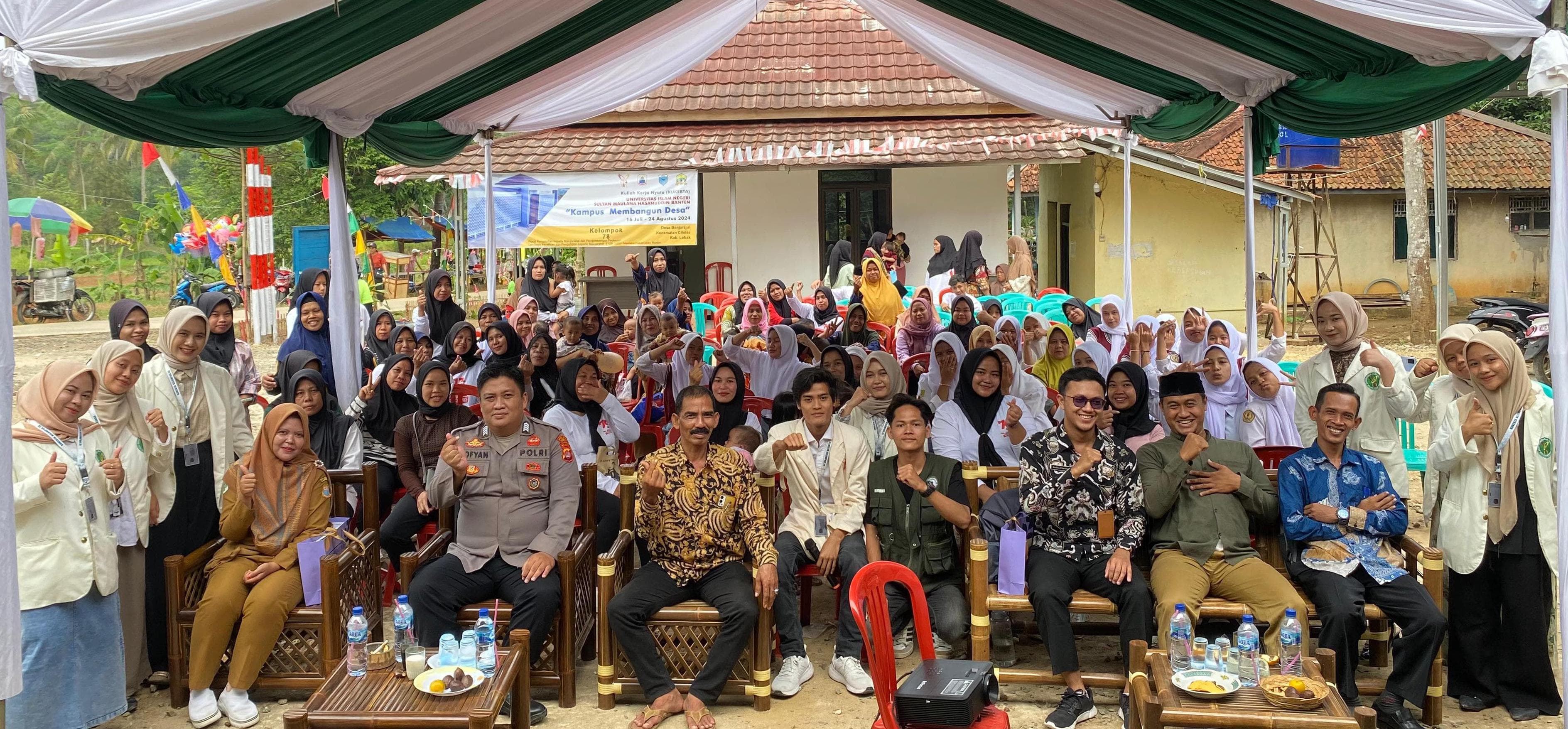 Cegah Pernikahan Dini, Kelompok 78 Kukerta UIN SMH Banten Tuntun Masyarakat Desa Banjarsari Melalui Seminar