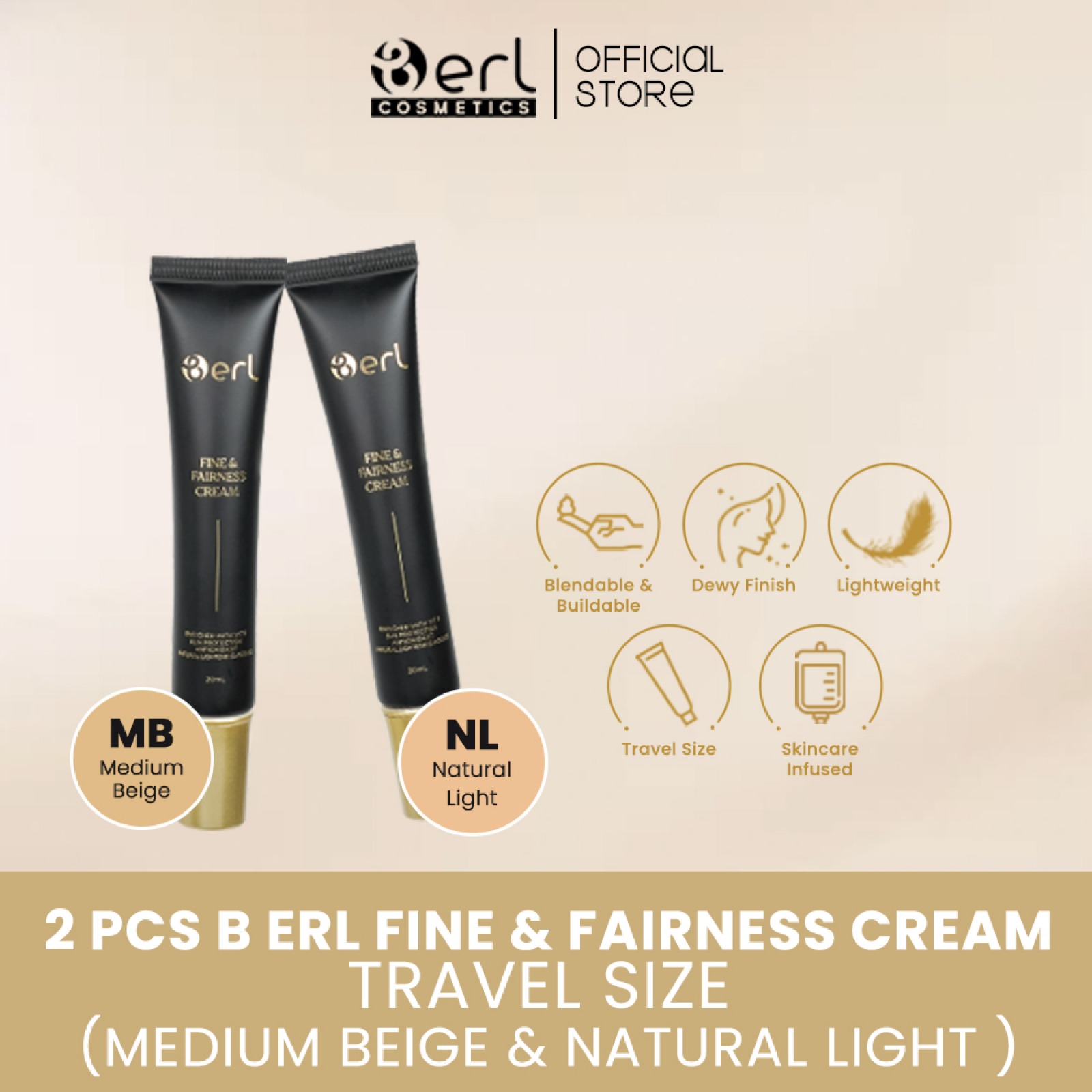 B Erl Hadirkan Fine & Fairness Cream, Base Makeup Ringan dengan Coverage Maksimal
