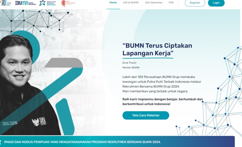 Mudah, Berikut Syarat dan Cara Daftar Rekrutmen Bersama BUMN 2024