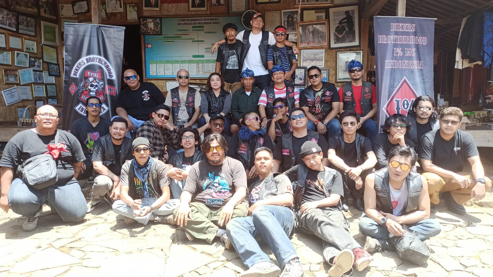 Perjalanan Budaya Bikers Brotherhood 1% MC Banten Chapter Ke Tanah Baduy
