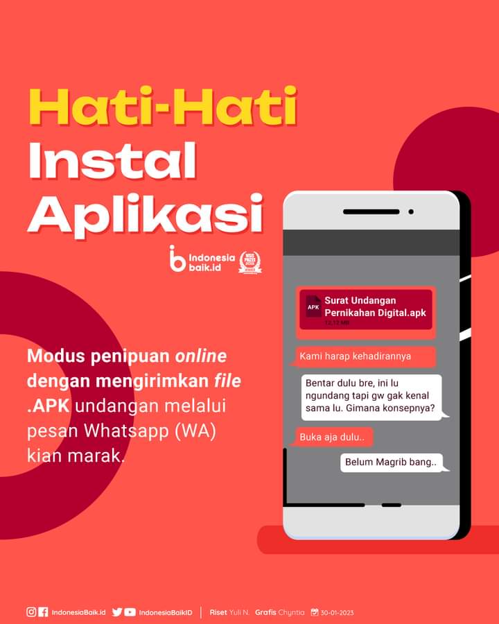 Awas! Hindari Penipuan Online, Hati-Hati Instal Aplikasi