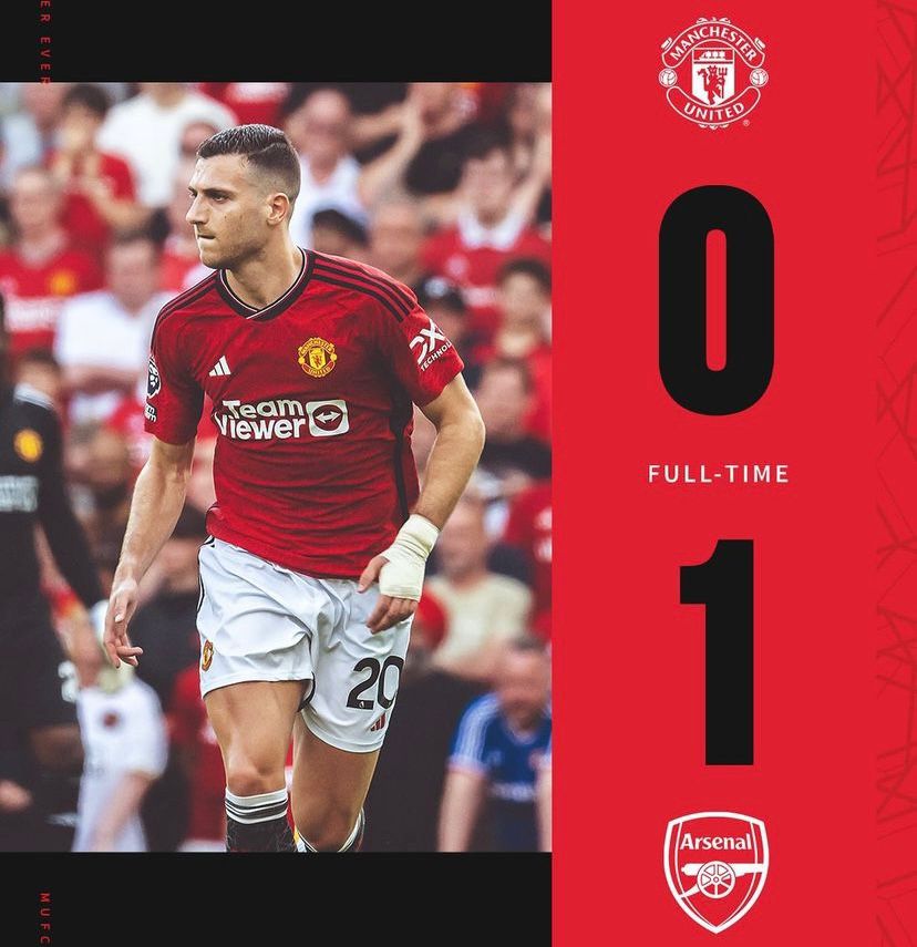 Bermain di Old Trafford, The Red Devils Tumbang 1-0 Kala Hadapi Arsenal