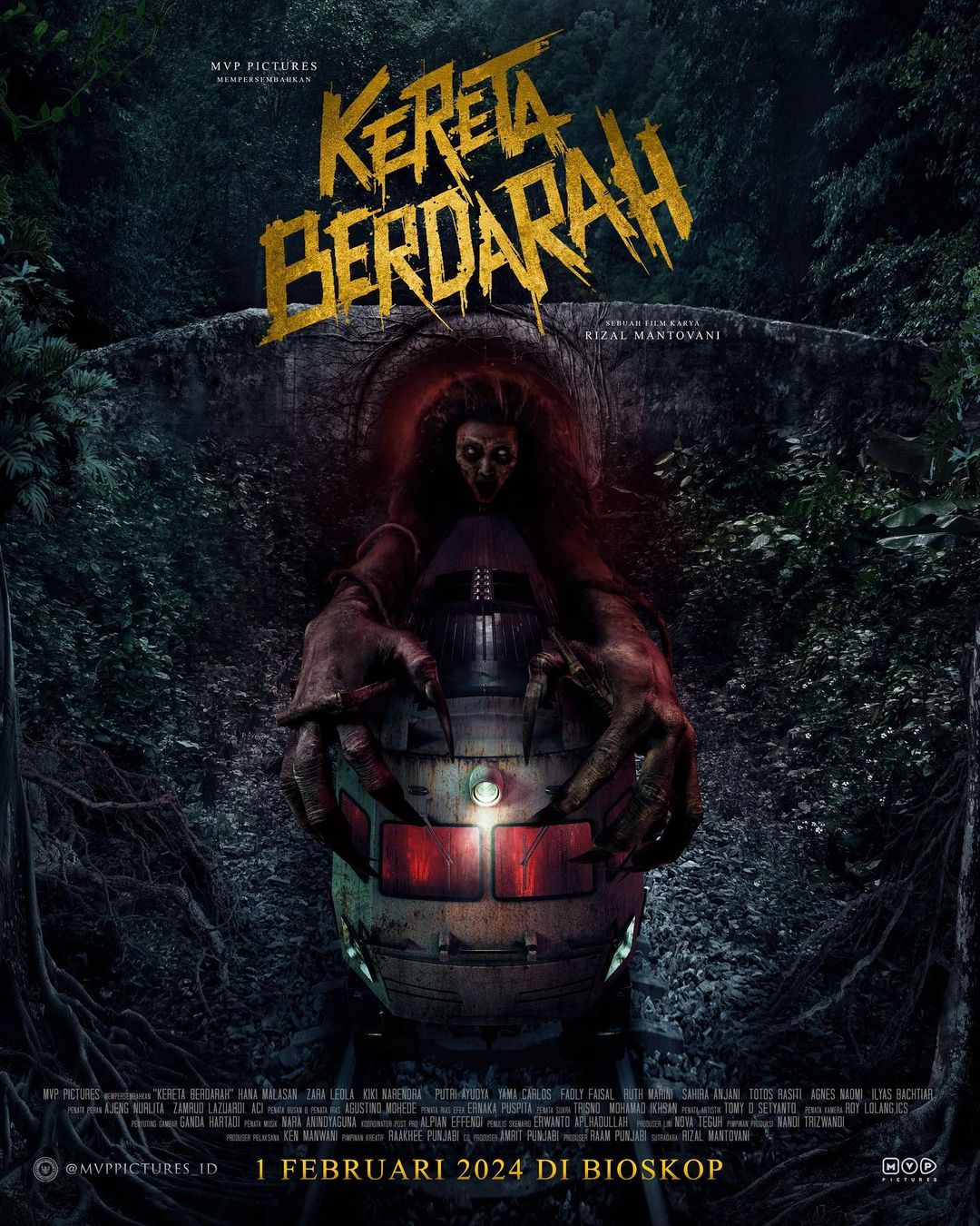 Sinopsis Kereta Berdarah, Film Horor CGI Indonesia Karya Rizal Mantovani