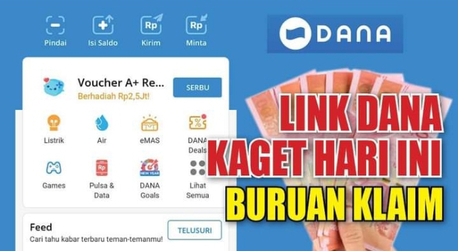 Kumpulan Link DANA Kaget Hari Ini, Dapatkan Saldo DANA Rp200 Ribu, Buruan Jangan Sampe Kehabisan