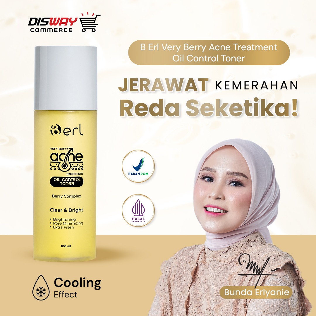 Satuan B ERL Perawatan Kulit berjerawat melalui Very Berry Acne Treatment Oil Control Tone