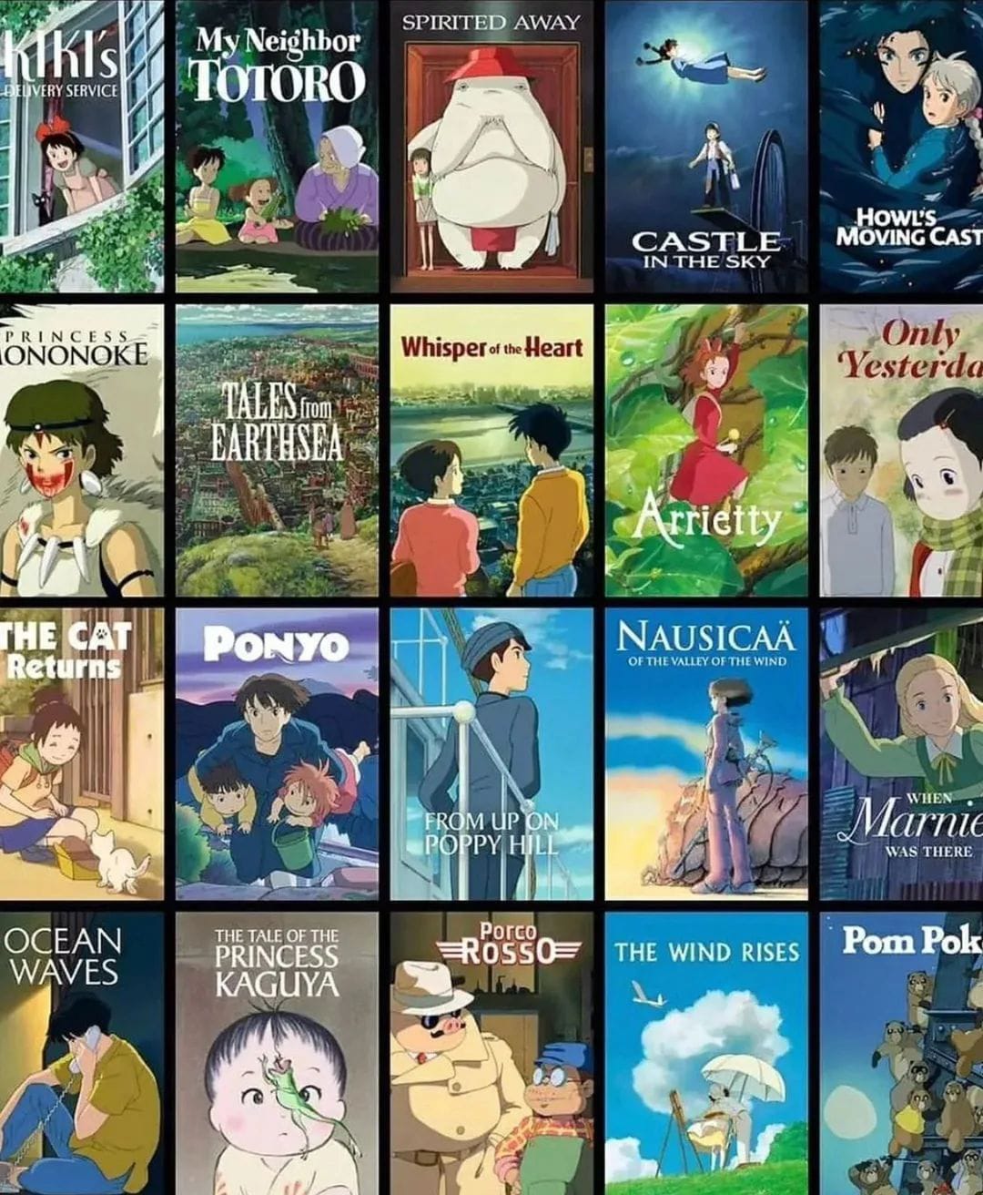 Rekomendasi Animasi Studio Ghibli yang Wajib Ditonton 