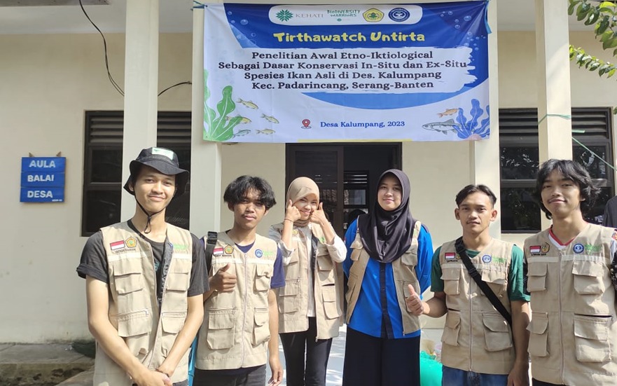 Inspiratif, Tirthawatch Untirta Melakukan Penelitian Etno-Iktiological di Desa Kalumpang, Serang Banten