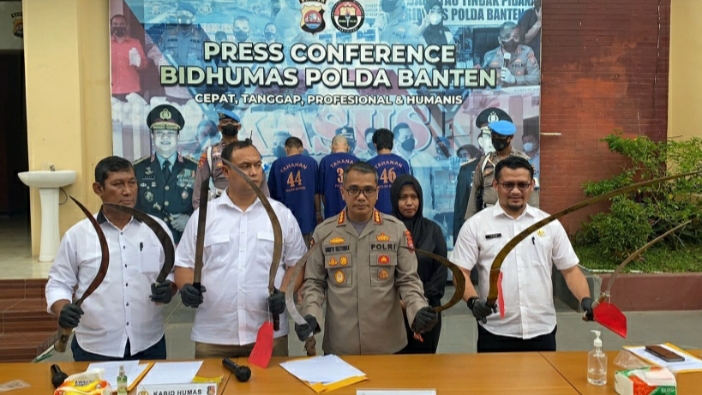 10 Hari Jajaran Polda Banten Ungkap 11 Kasus Berandalan Jalanan, Bekuk 23 Pelakunya 
