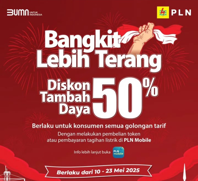 Diskon PLN 50 Persen Ada Lagi, Cek Cara Dapatkan Promo Listrik Tambahan