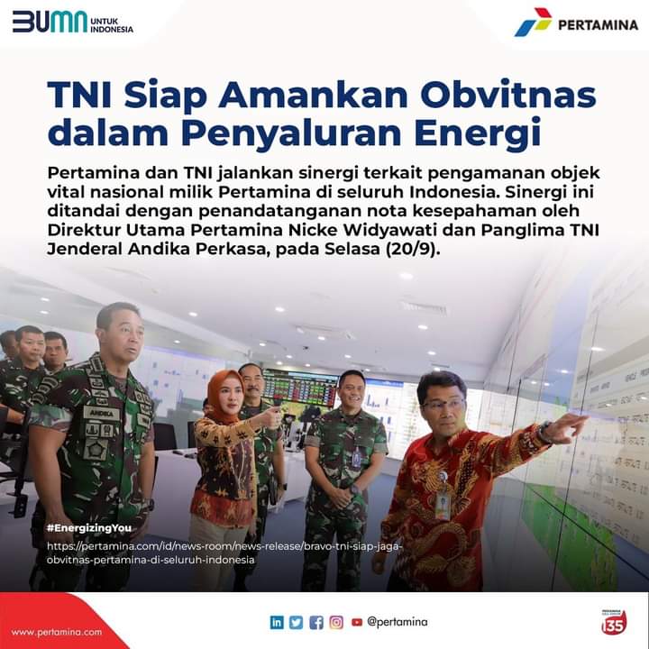 Amankan Objek Vital di Seluruh Indonesia, Pertamina Gandeng TNI