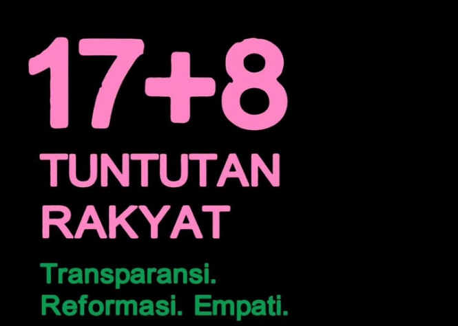 ‎Deadline 5 September! 17 Tuntutan Rakyat yang Wajib Dipenuhi Presiden dan DPR