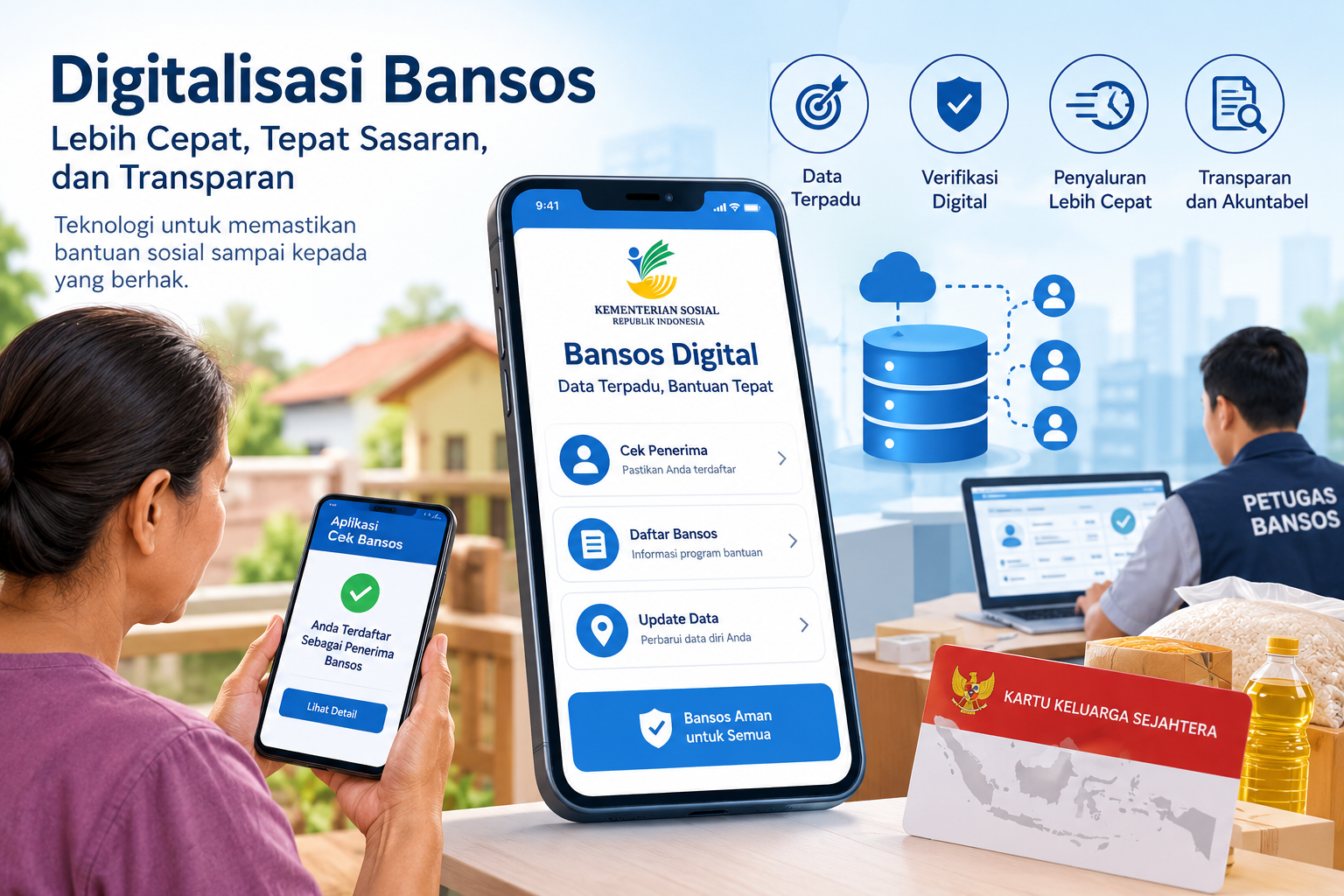 Digitalisasi Bansos Diperluas, Akurasi Data Penerima Jadi Tantangan