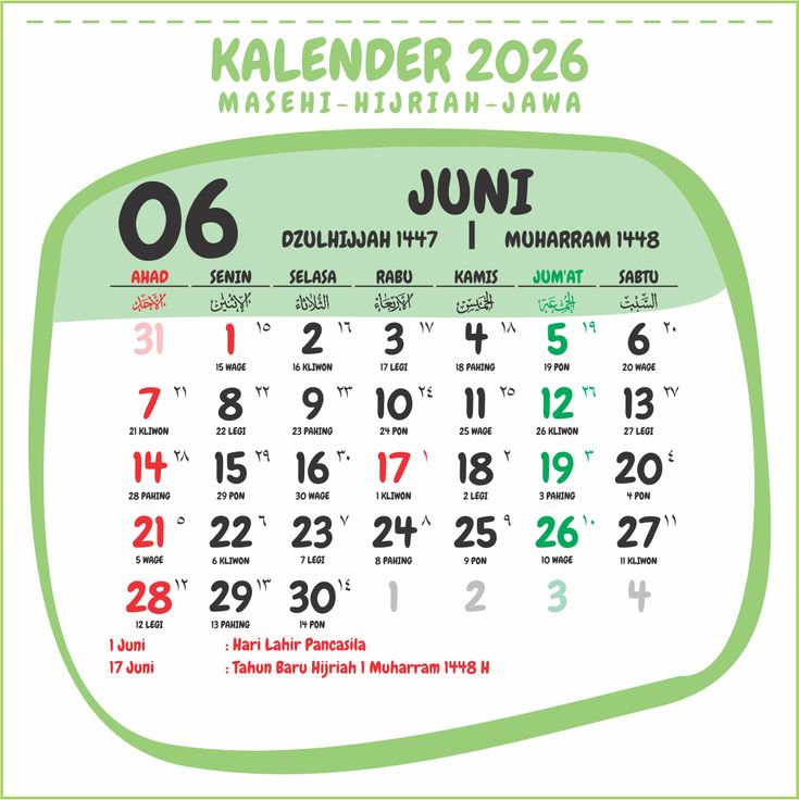 Jangan Cuma Tahu Tanggal Merah, Ini Hari-Hari Besar Penting di Juni 2026