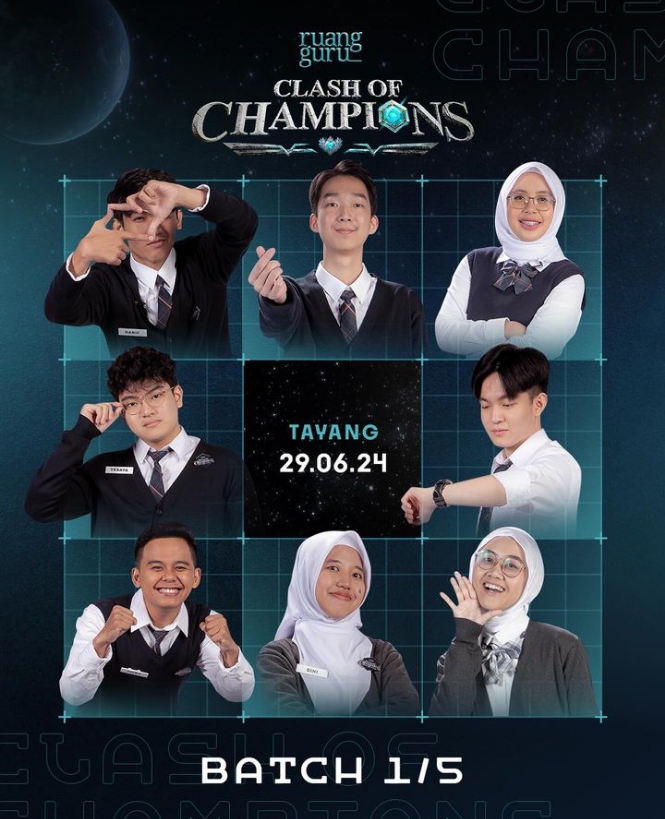 Biodata Peserta Clash of Champions by Ruang Guru, Kumpulan Mahasiswa Genius Pecahkan Soal Tersulit