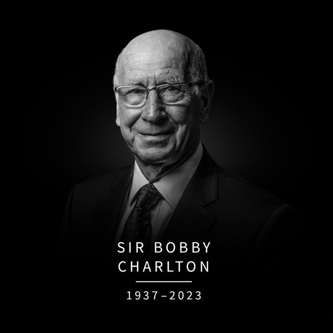 Legenda Manchester United, Sir Bobby Charlton Tutup Usia