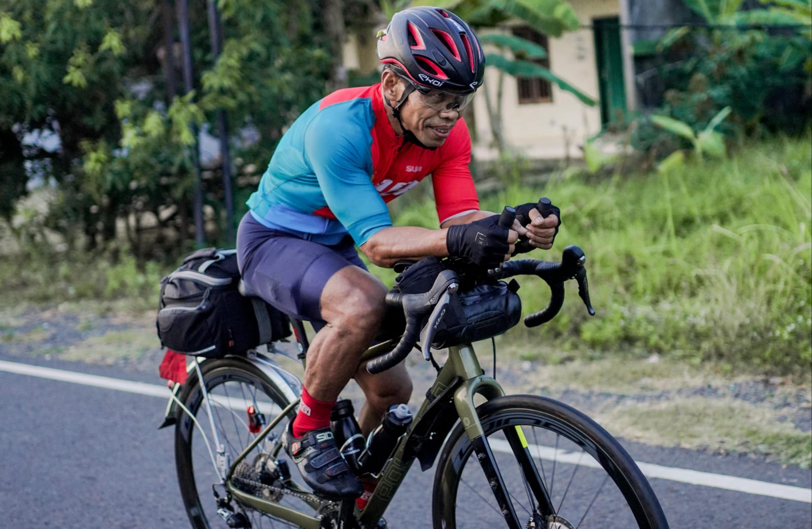 AKBP Amin Priyanto Ikuti Event Bentang Jawa Anyer - Banyuwangi Sejauh 1.500 Km