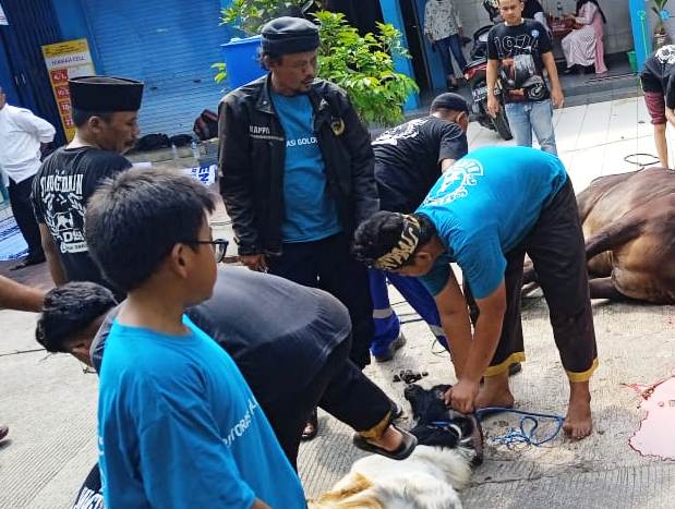 PWI Kabupaten Tangerang Potong Satu Ekor Sapi Untuk Wartawan dan Warga 