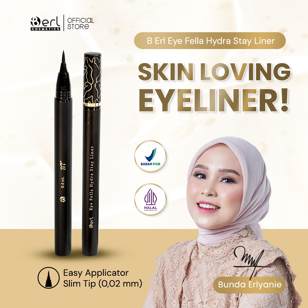B Erl Eye Fella Hydra Stay Liner, Eyeliner Pigmented Yang Cocok Untuk Pemula