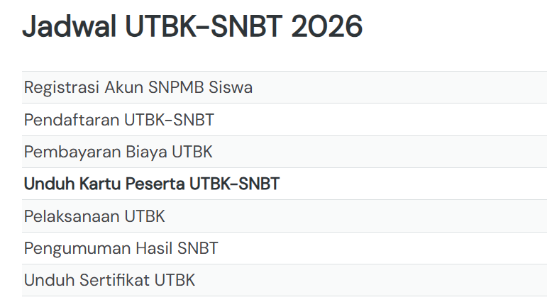 Pendaftaran UTBK-SNBT 2026 Sampai Tanggal Berapa? Cek Info Terlengkap di Sini!