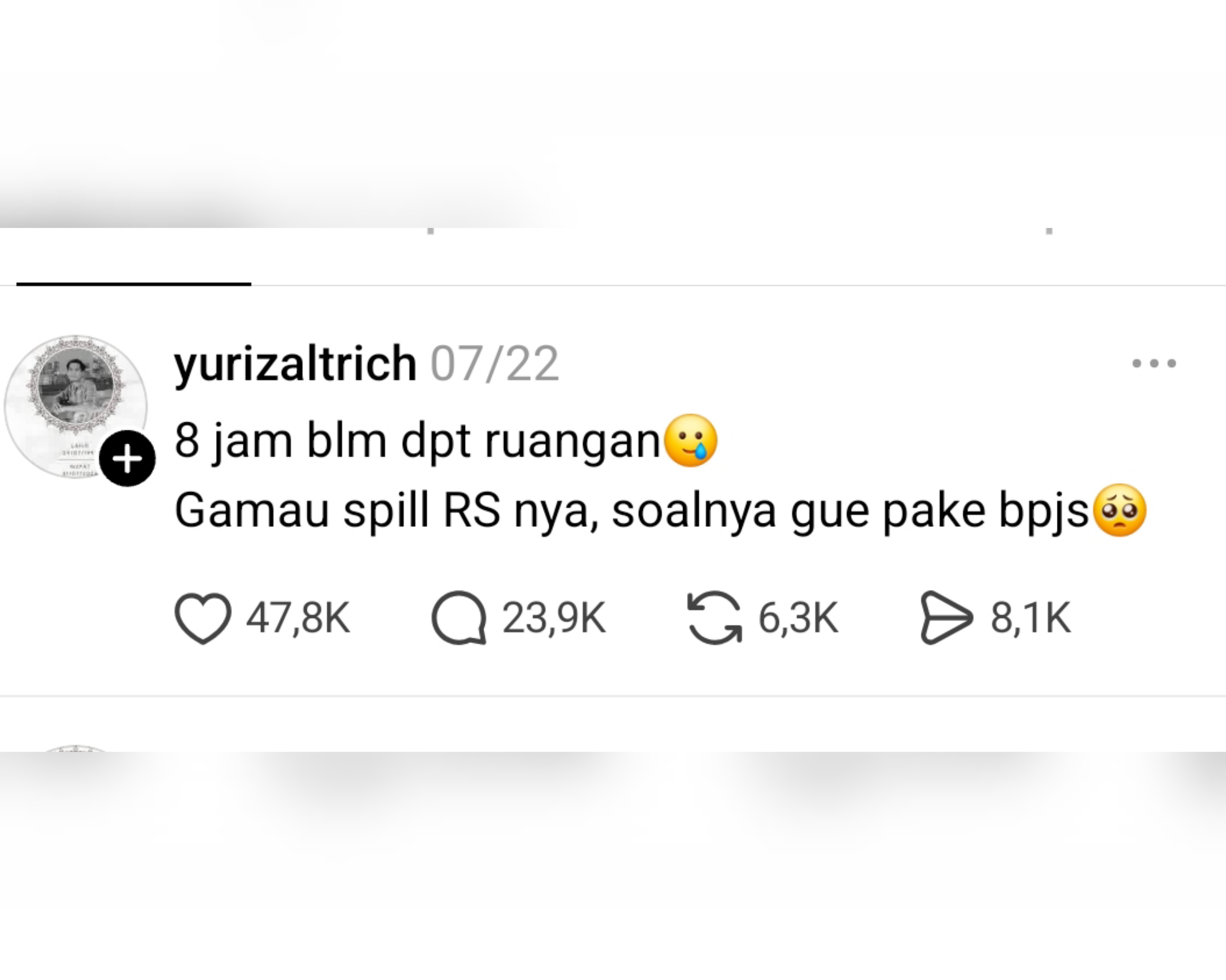 Viral Pasien BPJS Meninggal Usai Keluhkan Tunggu 8 Jam di RS, Komentar Diduga Nakes Tuai Sorotan