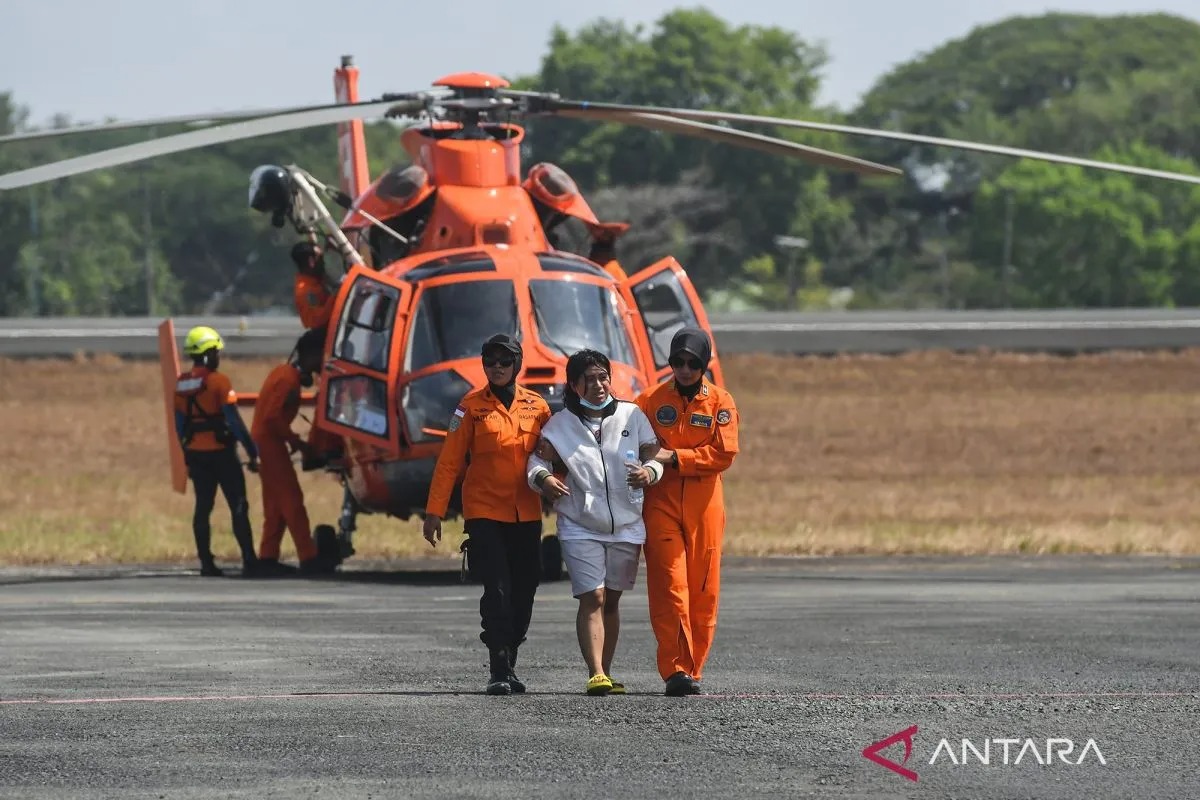 Empat Jenazah Korban KMP Virgo Transport 8 Dievakuasi Jalur Udara