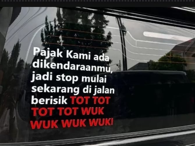 Gerakan Stop ‘Tot Tot Wuk Wuk’ di Jalan Ramai di Sosial Media