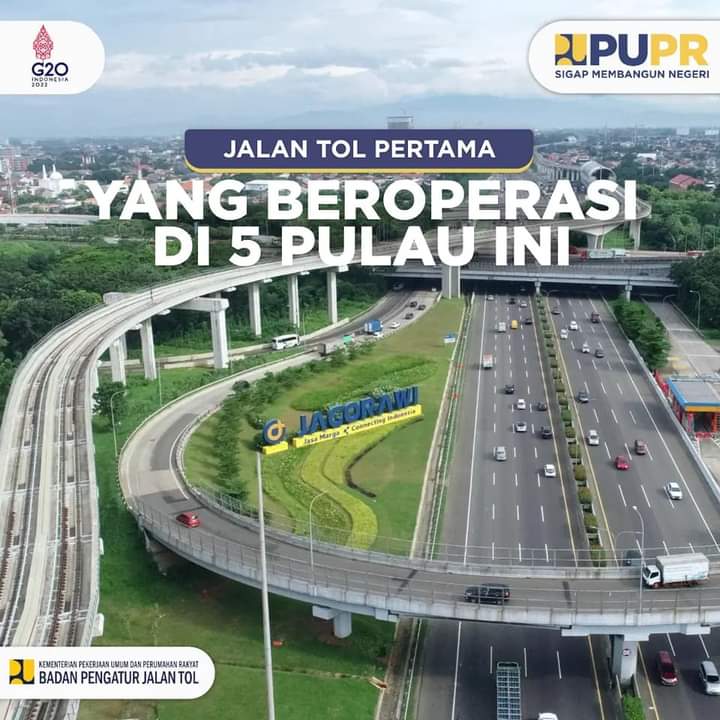 Inilah 5 Jalan Tol Pertama di Lima Pulau di Indonesia 